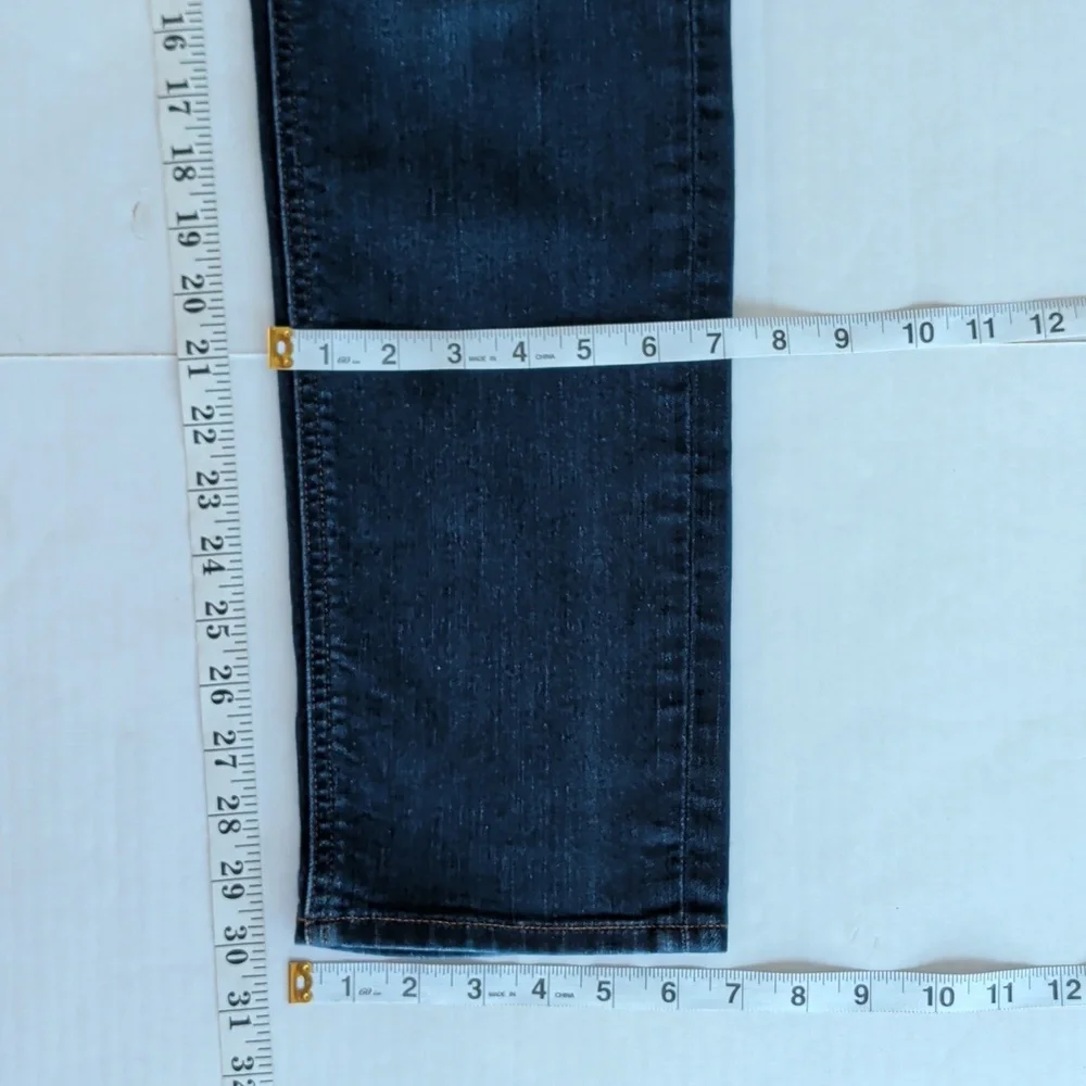 Gap 1969 Real Straight Leg Denim Jeans 28R Dark Wash Blue Pockets - Picture 15 of 16